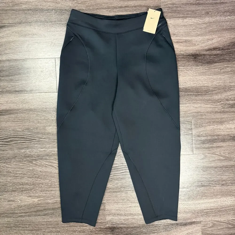 Nike Universa Jogger Women's Medium Black Dri-Fit Mid Rise Loose 7/8 NEW w Tags